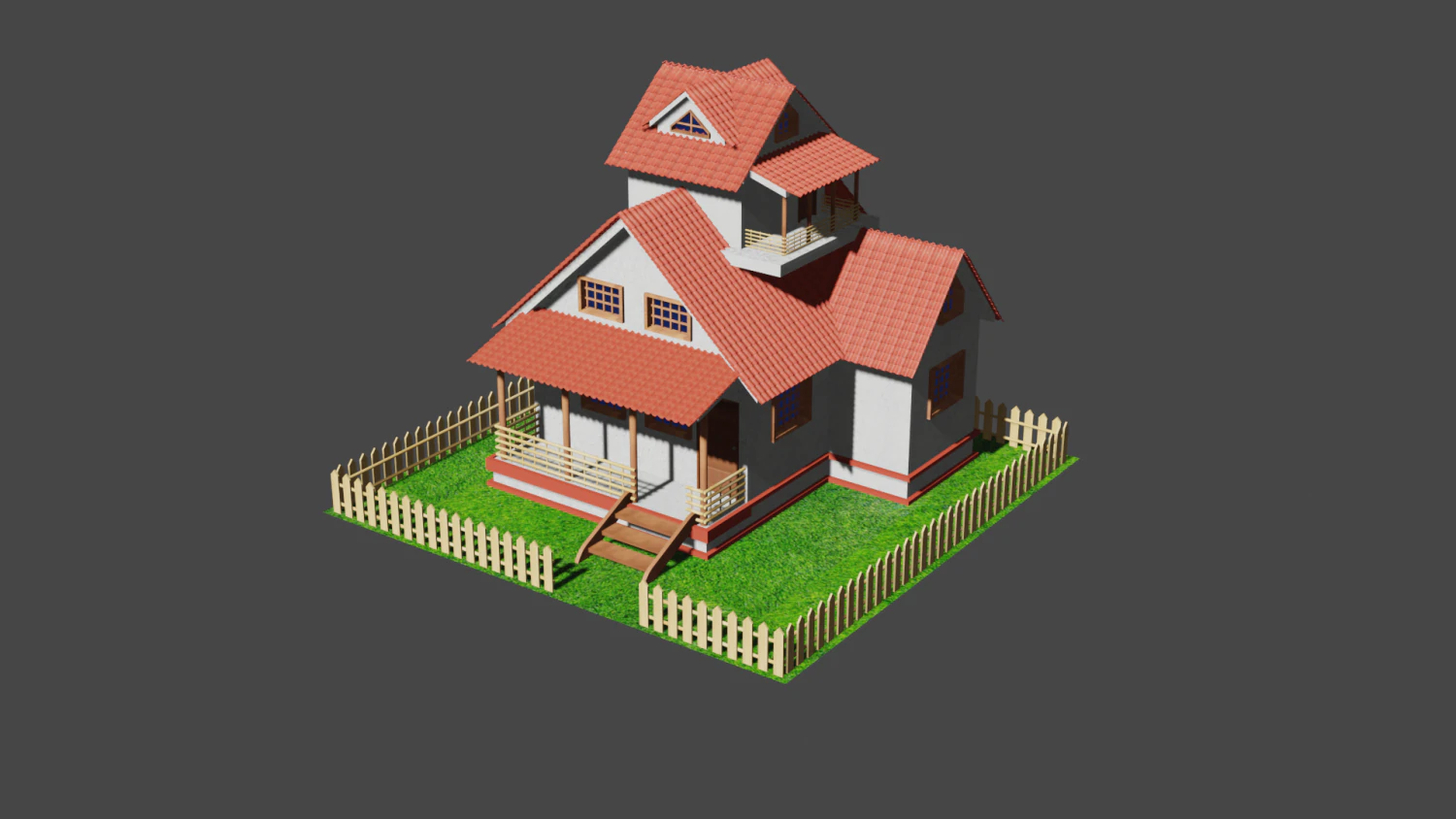 DREAM HOME 3D Model .c4d .max .obj .3ds .fbx .stl .blend 
