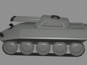 Military tank 3D Model
