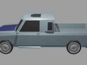 Lowpoly pickup 3D Model