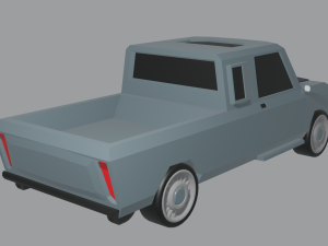 Lowpoly pickup 3D 모델