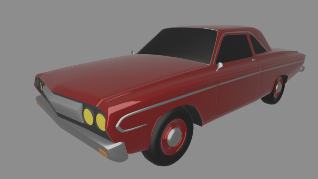 Plymouth belvedere 3Dモデル .c4d .max .obj .3ds .fbx .stl .blend 