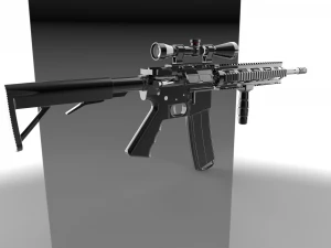 Rifle - for 3D Printing - Digital Modeling 3D Print Model