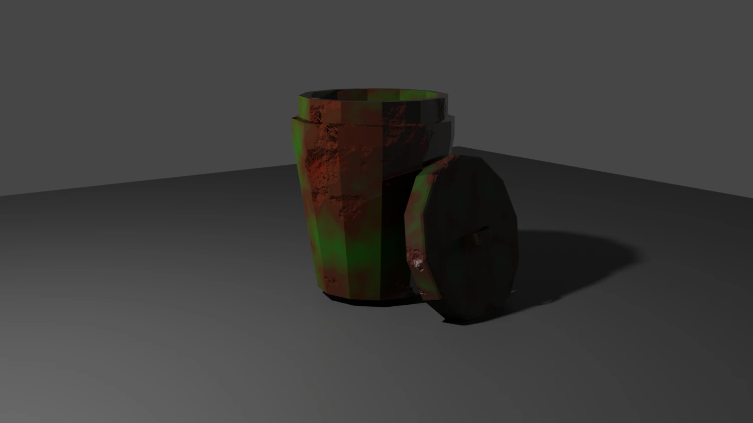 Garbage cans 3D Model .c4d .max .obj .3ds .fbx .stl .blend 
