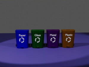 Garbage cans 3D 모델