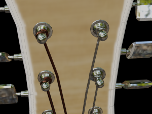 Acustic guitar low-poly PBR game ready 3D Model