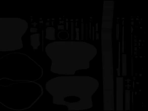 Pronto para jogo PBR de guitarra ac&uacute;stica low-poly Modelo 3D