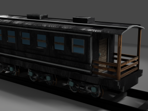 Locomotive c5795 PBR Low poly game ready Modelo 3D