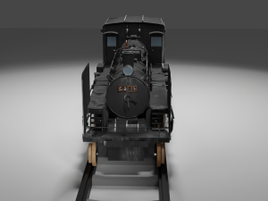 Locomotive c5795 PBR Low poly game ready Modelo 3D
