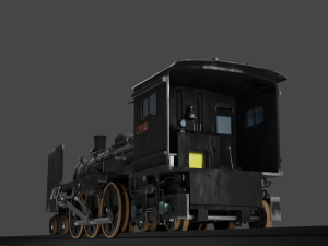 Locomotive c5795 PBR Low poly game ready Modelo 3D