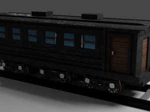 Locomotive c5795 PBR Low poly game ready Modelo 3D