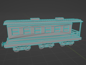Locomotive c5795 PBR Low poly game ready Modelo 3D