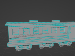 Locomotive c5795 PBR Low poly game ready Modelo 3D