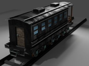 Locomotive c5795 PBR Low poly game ready Modelo 3D