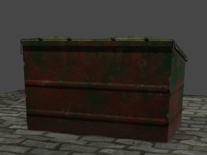 Trash cans conteiners PBR Low-poly game ready 3D Model