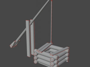 Medieval well pack low-poly PBR game ready Modelo 3D