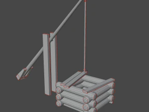 Medieval well pack low-poly PBR game ready 3D Model
