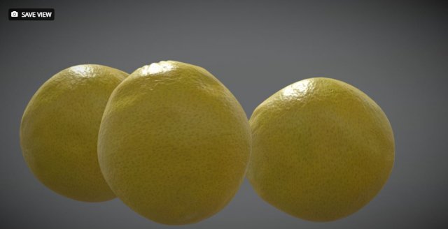 Lemon 3D Model .c4d .max .obj .3ds .fbx .stl .blend 