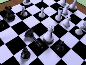 Chess Board 3D Model