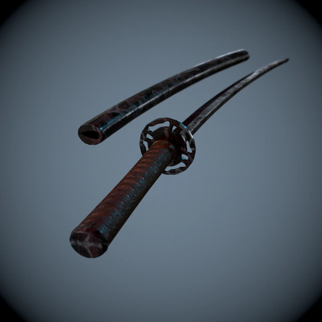 Katana 3D Model .c4d .max .obj .3ds .fbx .stl .blend 