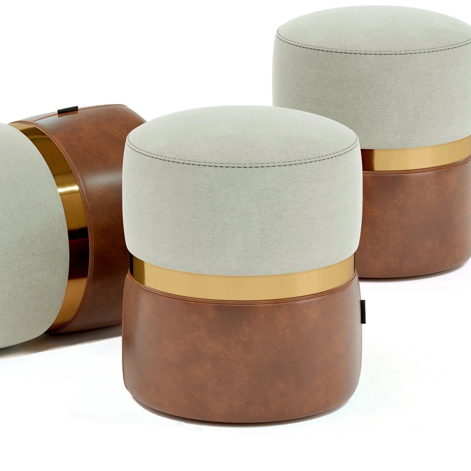 EDSON Pouf 3D Model .c4d .max .obj .3ds .fbx .stl .blend 