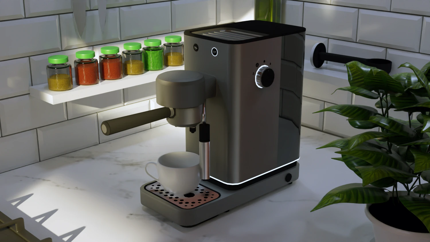 Coffeemaker 3D Model .c4d .max .obj .3ds .fbx .stl .blend 