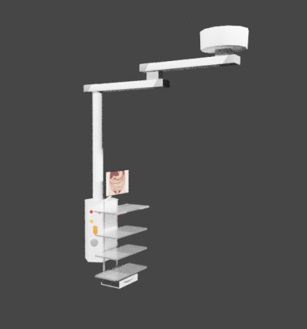 Medical Surgency Console 3D Model .c4d .max .obj .3ds .fbx .stl .blend 