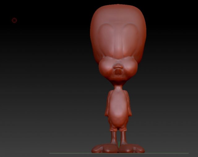Titti - Tweety 3D 打印模型 .c4d .max .obj .3ds .fbx .stl .blend 