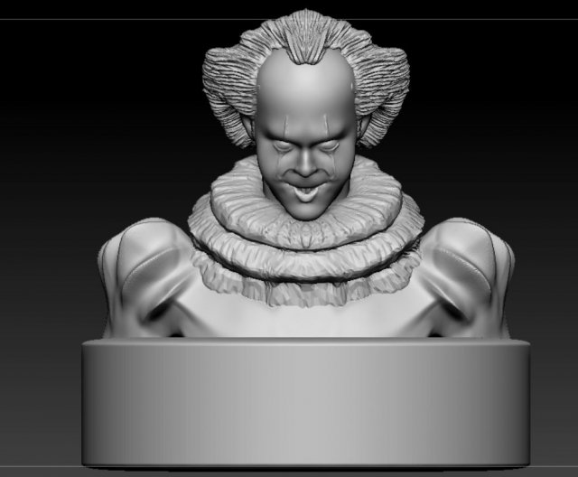 IT - Clown film new version 3D 프린트 모델 .c4d .max .obj .3ds .fbx .stl .blend 