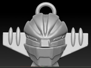 Jeeg Robot - keychain or necklace 3D 프린트 모델