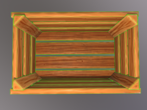Stylized wood crate 3D Model