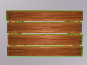 Stylized wood crate 3D Model