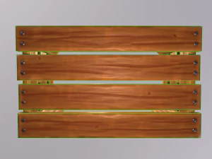 Stylized wood crate 3D Model