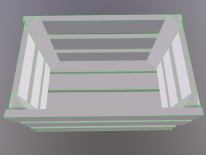 Stylized wood crate 3D Model