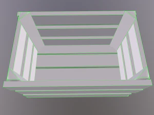 Stylized wood crate 3D Model