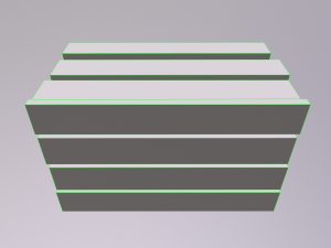 Stylized wood crate 3D Model