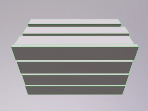 Stylized wood crate 3D Model