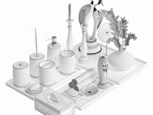 Bathroom accessories 1 Model 3D