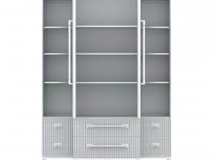 Ebony Satin Tall Cabinet 3D Model