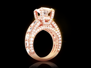 Solitaire women ring 3Dプリントモデル