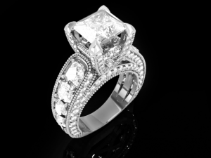 Solitaire women ring 3Dプリントモデル