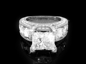 Solitaire women ring 3Dプリントモデル
