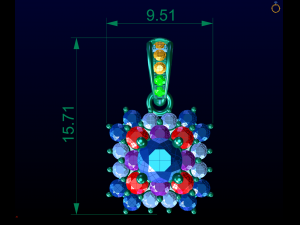 Halo Pendant Model Cetak 3D