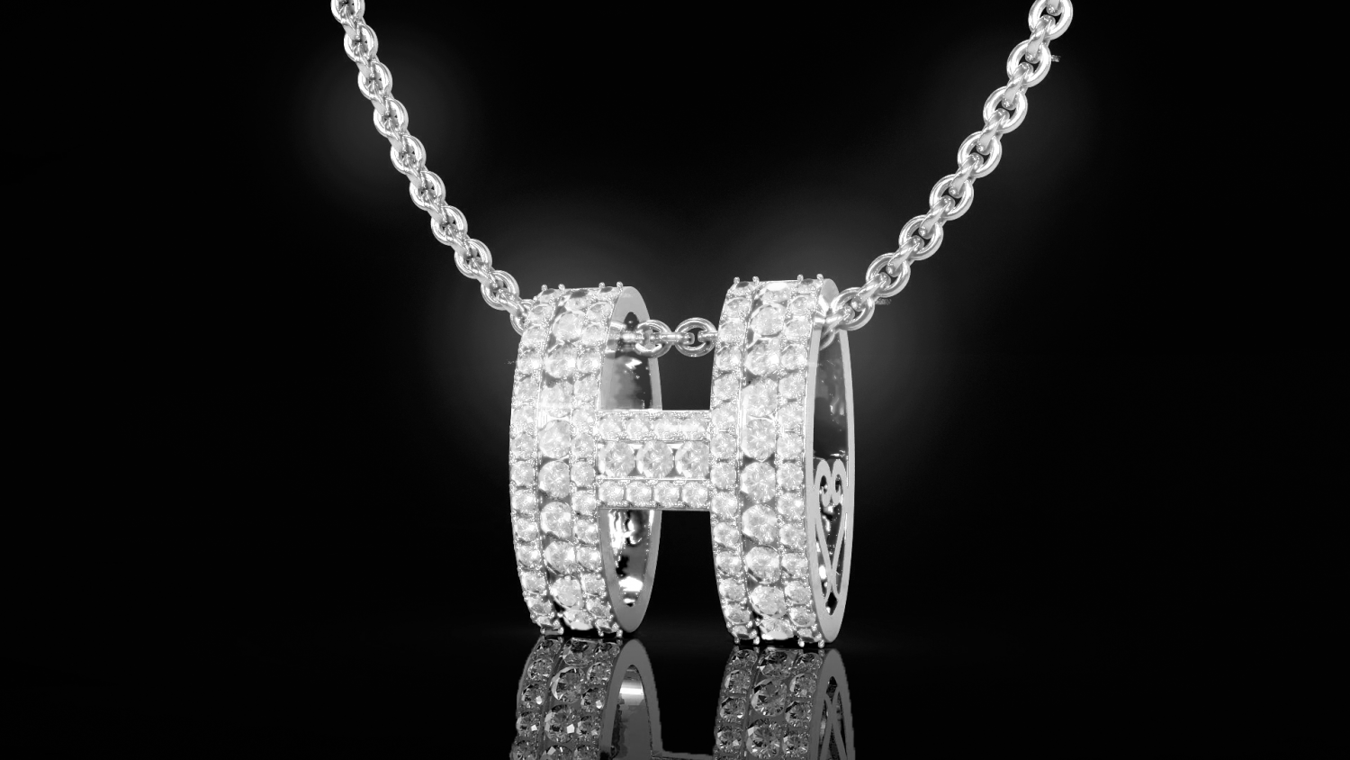 Hermès White H Pop Pendant Necklace GHW - AGL1410 – LuxuryPromise