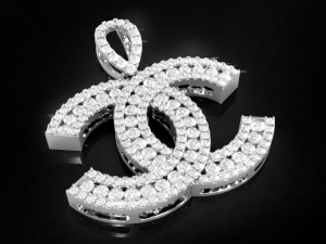 Chanel Logo Pendant 3D Print Model
