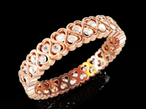 Wedding Infinity Heart Ring 3D Принт Модель