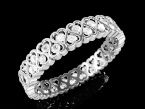 Wedding Infinity Heart Ring 3D Принт Модель