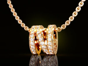 Pingente N pop Modelo de Impressão 3D