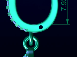 Brincos pendentes de cora&ccedil;&atilde;o Modelo de Impressão 3D