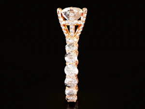 Solitaire Diamond Ring 3D Print Model