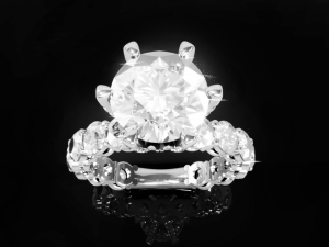 Solitaire Diamond Ring 3D Print Model
